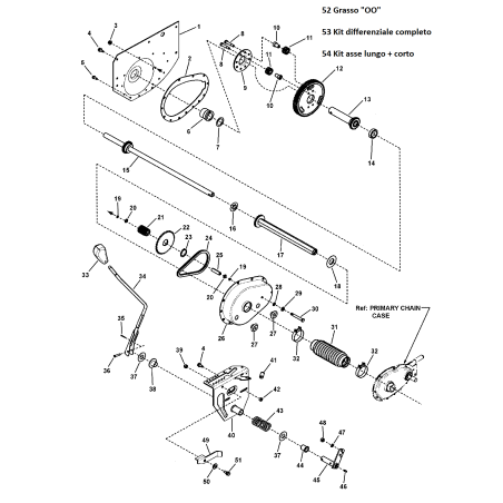 KIT, asse lungo e corto (include gli articoli 13, 14 e 15) ZS7060412 ORIGINALE SNAPPER | NewgardenParts.com