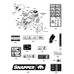 DECAL, Snapper, LH &amp- RH ZS1751632YP ORIGINAL SNAPPER | NewgardenParts.com