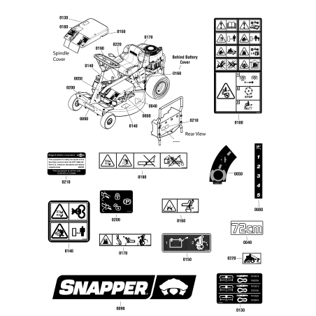 DECAL, Snapper, LH &amp- RH ZS1751632YP ORIGINAL SNAPPER | NewgardenParts.com