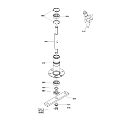 SPINDLE, Rider (overall length 10.327") ZS7044785YP ORIGINAL SNAPPER | NewgardenParts.com