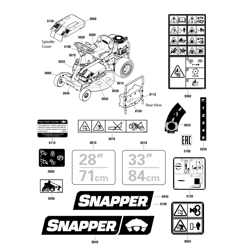 Aufkleber, Snapper-Logo, 7,9 cm x 2 cm ZS84002249 ORIGINAL SNAPPER