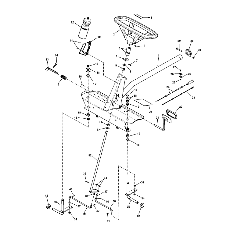 TIE ROD, right side (9.91" long) ZS7012540 GENUINE SNAPPER