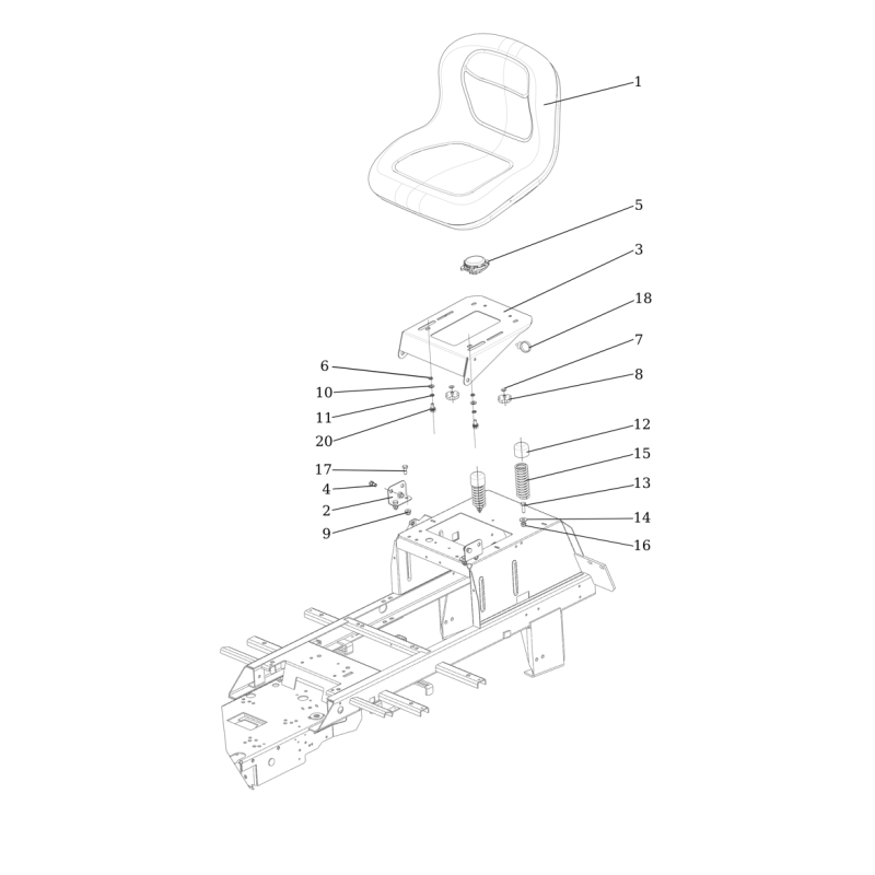 Interruptor de asiento ZS84013381 ORIGINAL SNAPPER