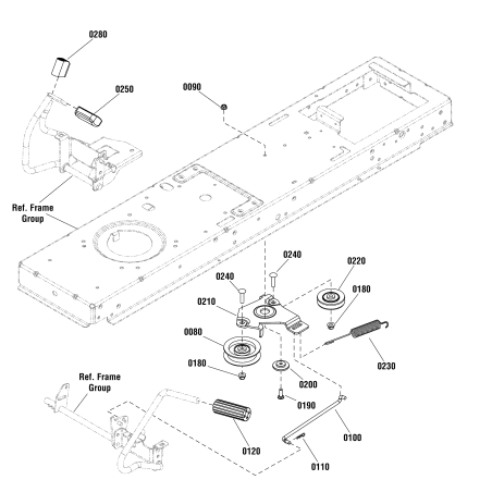 BRACKET, Idler 7GA ZS1727894A ORIGINAL SNAPPER | NewgardenParts.com