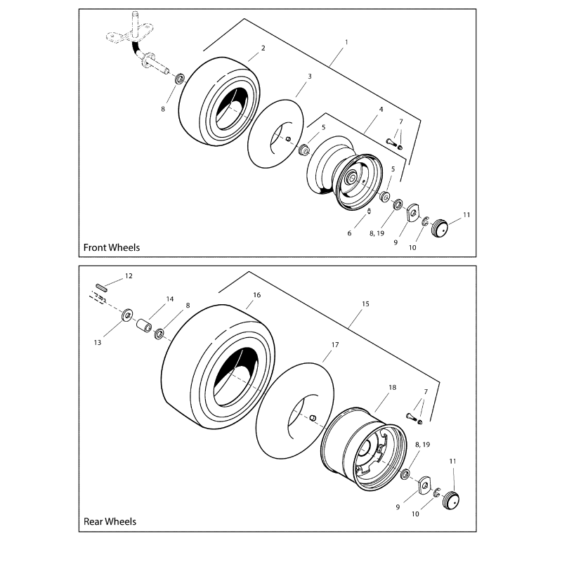 ROUE WHEELX 8X7 BROCHÉE H ZS7101558YP ORIGINAL SNAPPER ROUE WHEELX 8X7 BROCHÉE H ZS7101558YP ORIGINAL SNAPPER