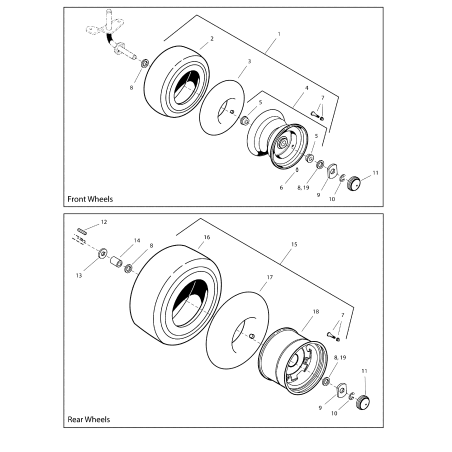 WHEELX 8X7 BROACHED H ZS7101558YP ORIGINAL SNAPPER | NewgardenParts.com