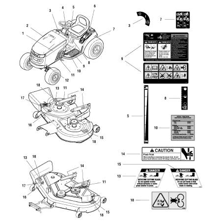 DECAL, Hand under the bridge ZS1720389 ORIGINAL SNAPPER | NewgardenParts.com