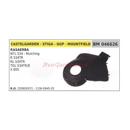 Cárter de cubierta de correa para cortacésped NTL 534 mulching STIGA 046626 | NewgardenParts.com