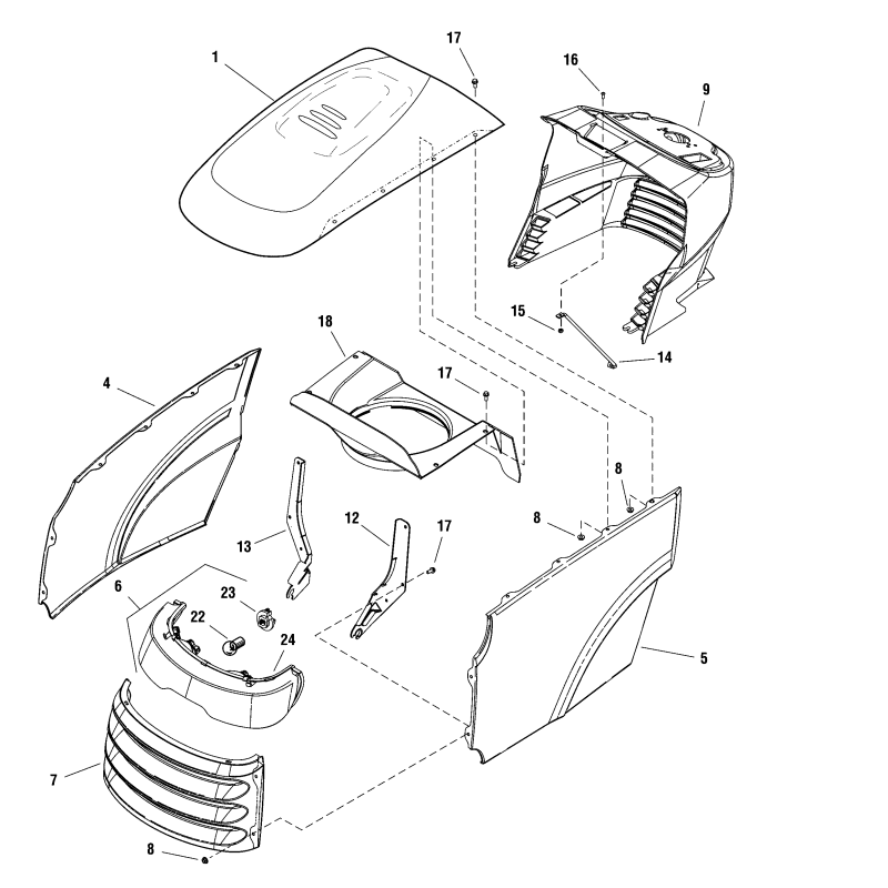 DUCT, Air Inlet ZS7102326 ORIGINAL SNAPPER