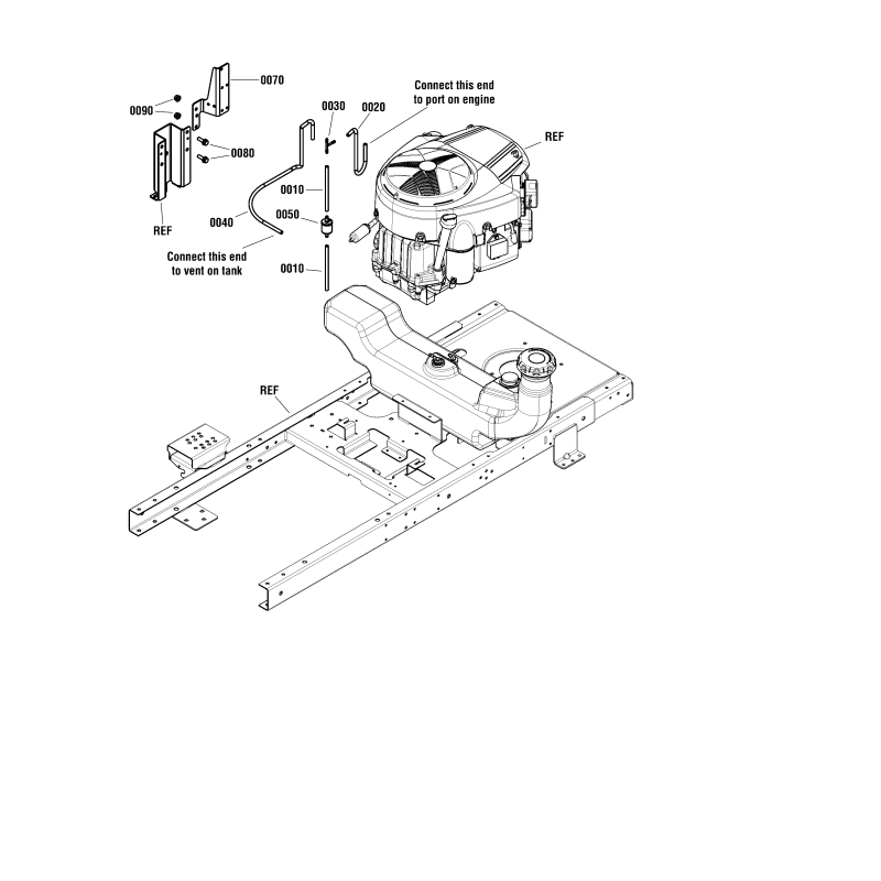 RACCORD, TÉ 3/16", B ZS5103062YP ORIGINAL SNAPPER