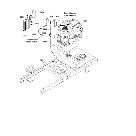 T-Stück, 3/16"-Anschluss, B ZS5103062YP ORIGINAL SNAPPER | NewgardenParts.com