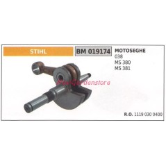 Vilebrequin de moteur de tronçonneuse STIHL 038 MS 380 381 019174