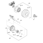 ASSEMBLAGGIO, Ruota e Pneumatico, 18 X 8.5-8 (K505) ZS1758998YP ORIGINALE SNAPPER