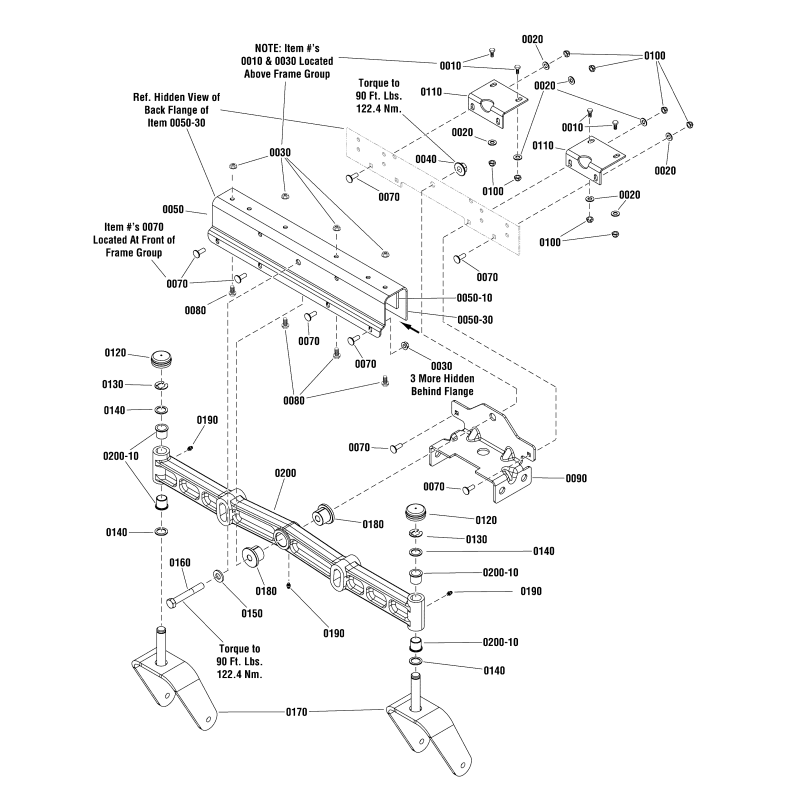 WELDMENT, Caster Yoke &amp- Spindle, Black ZS1733448BMYP ORIGINAL SNAPPER