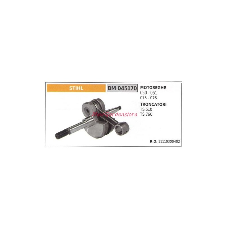 Eje motor motosierra STIHL 050 051 075 076 045170