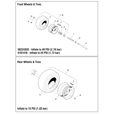 RIM, Caster, 11 X 4.0 - 5 ZS5022433SX2SM ORIGINAL SNAPPER | NewgardenParts.com