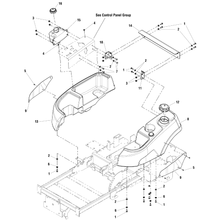 TANK, 2 QT HYDRAULIC ZS5023345SM ORIGINAL SNAPPER | NewgardenParts.com
