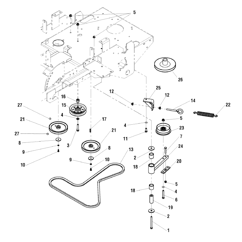 PULLEY, TIE ROD ZS5021002 ORIGINAL SNAPPER