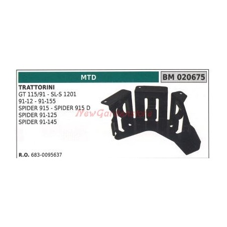 Carter couvre courroie pour tracteur de pelouse tondeuse GT 115/91 MTD 020675 | NewgardenParts.com