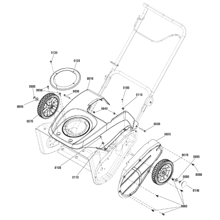 VIS, Hi-Low, 1/4-15 x 3/4 ZS1750444YP ORIGINAL SNAPPER | NewgardenParts.com
