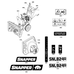 Aufkleber, Getriebe ZS1736616YP ORIGINAL SNAPPER | NewgardenParts.com