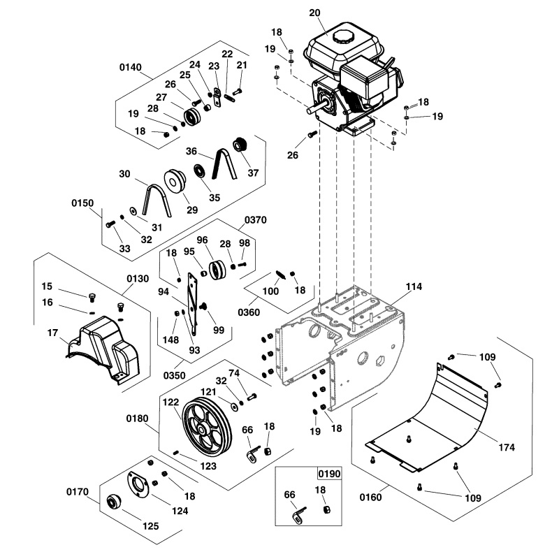 Courroie de transmission ZS707585 SNAPPER d'origine Courroie de transmission ZS707585 SNAPPER d'origine