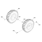 GRUPPO RUOTA E PNEUMATICO, SINISTRO ZS1754243YP ORIGINALE SNAPPER