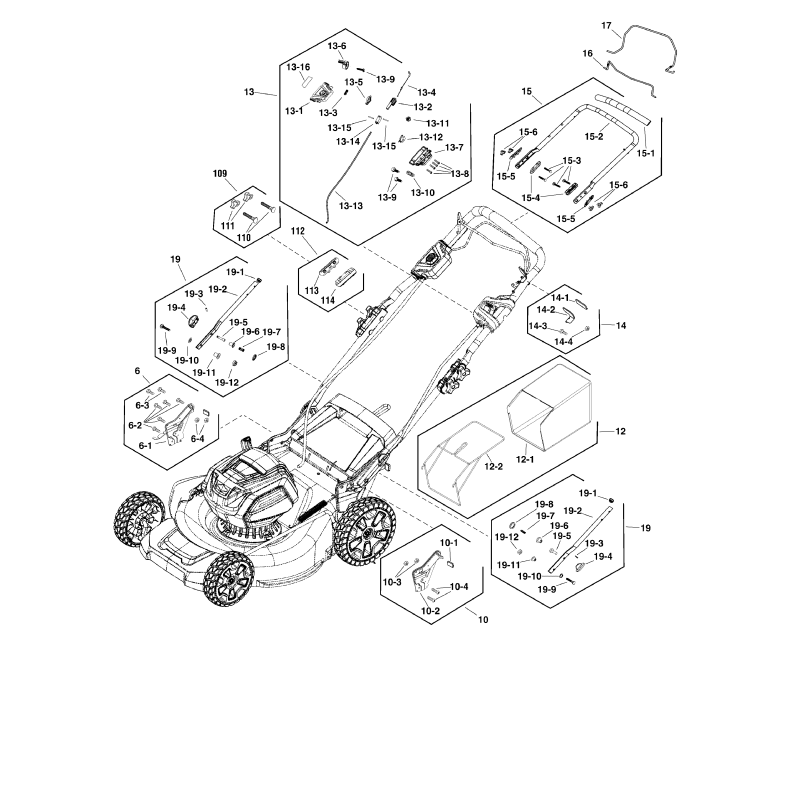 GRUPPO RACCOGLIERBA ZS770182 ORIGINALE SNAPPER