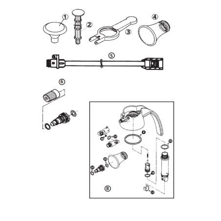Kit guarnizioni SR0610207 ORIGINALE SOLO | NewgardenParts.com