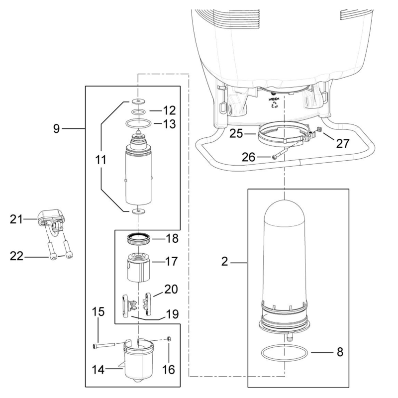 Cylindre SR13434 ORIGINAL UNIQUEMENT