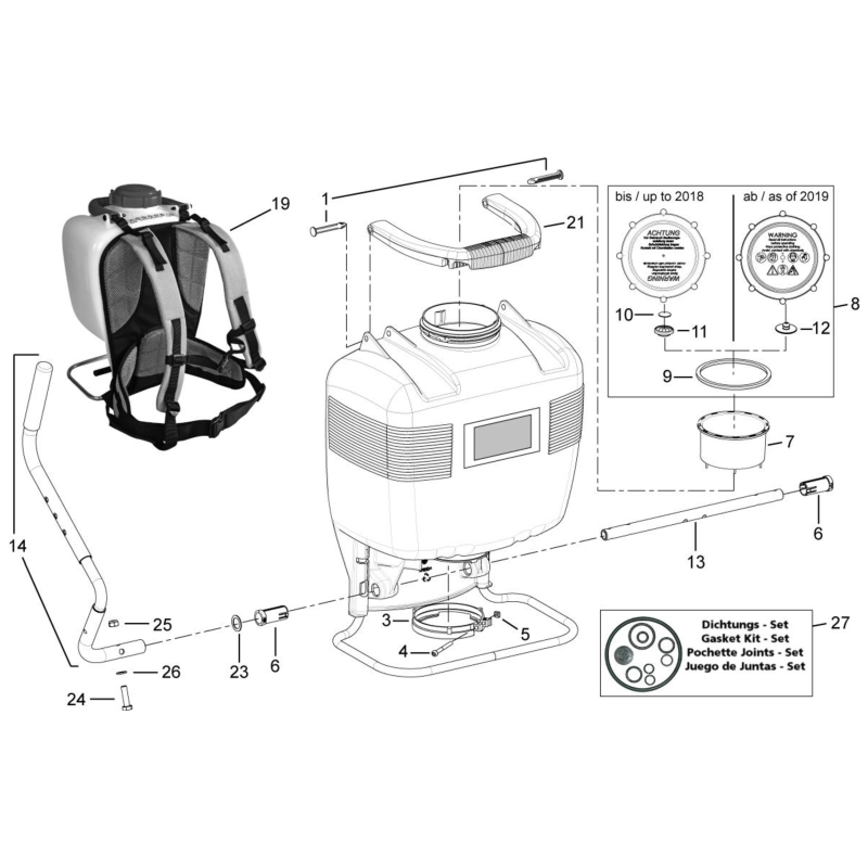Kit guarnizioni SR49578 ORIGINALE SOLO