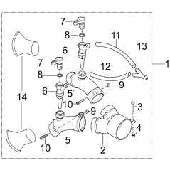 Double nozzle SR4900137 ORIGINAL ONLY