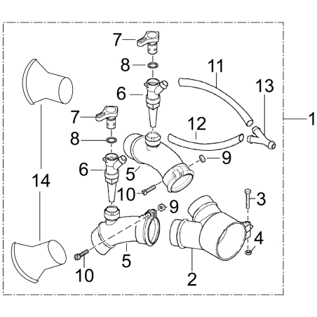 ORIGINAL SR4074307 dispenser piece ONLY | NewgardenParts.com