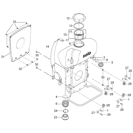 Gepolsterter Niet SR10452 NUR ORIGINAL | NewgardenParts.com