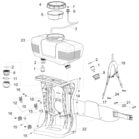 Bidon de 14 l SR15134 ORIGINAL UNIQUEMENT | NewgardenParts.com