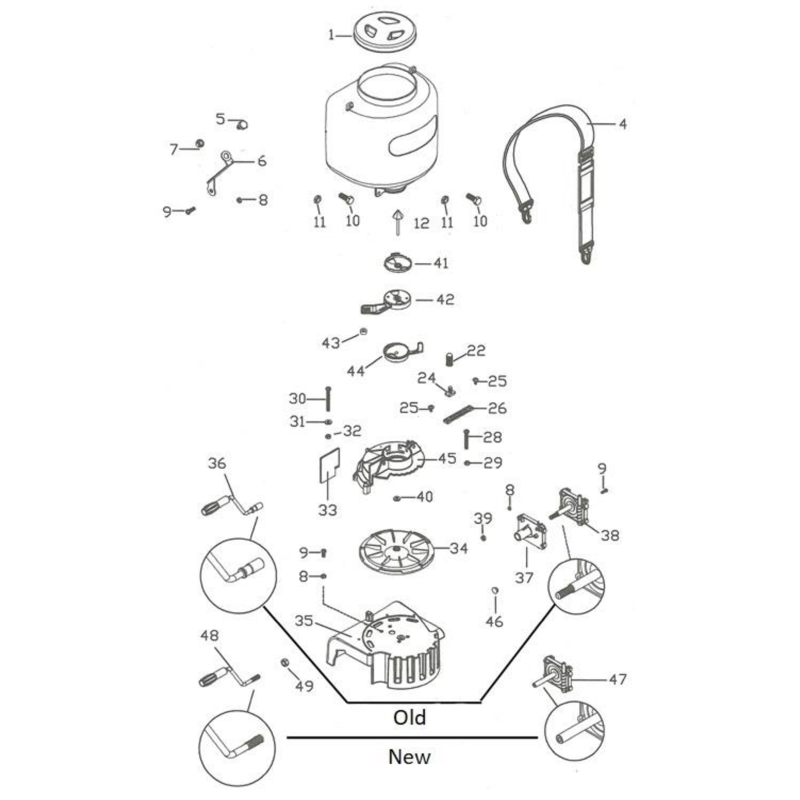 Threaded Crankshaft SR11639 ORIGINAL ONLY
