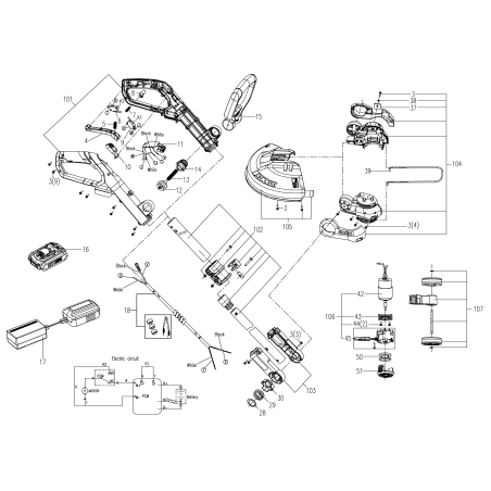 Original Worx XR50043457 spool and line | NewgardenParts.com