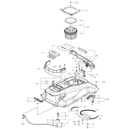 ORIGINAL WORX FOLDING TOP COVER SENSOR XR50029480 | NewgardenParts.com