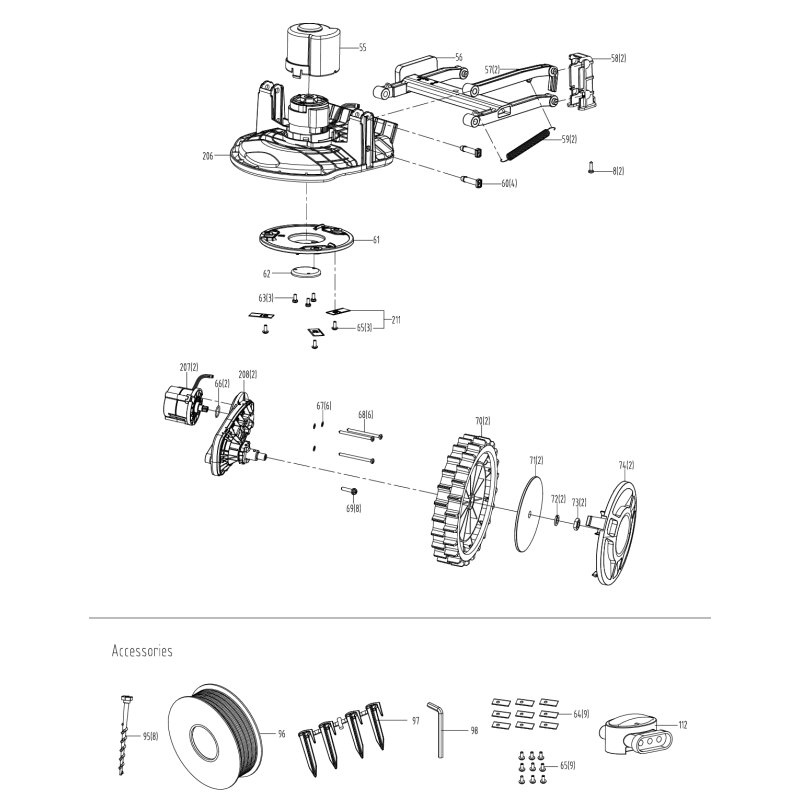 Original Worx XR50032269 cutting blade