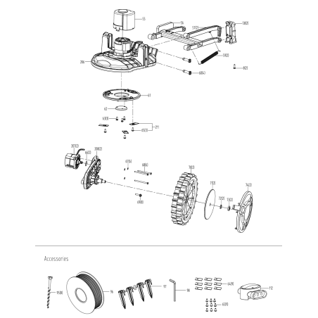 Cuchilla de corte original Worx XR50032269 | NewgardenParts.com