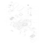 Left decorative cover XR50048112 ORIGINAL WORX