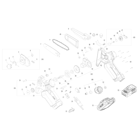 Original Worx XR60071074 Motor Set | NewgardenParts.com