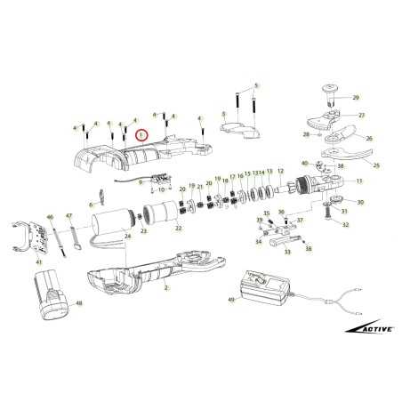 ORIGINAL ACTIVE cárter derecho, tijera modelo tigercut 32 026298 | NewgardenParts.com