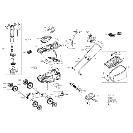 Conjunto de interruptor y placa PCB ORIGINAL WORX XR50046950 | NewgardenParts.com