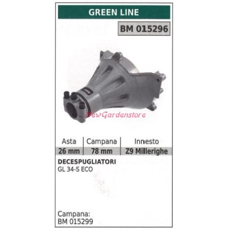 Carter frizione GREENLINE decespugliatore GL 34-S ECO 015296 | NewgardenParts.com