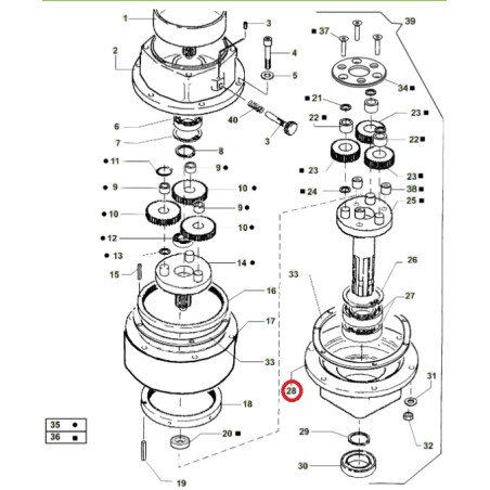 Carter inferiore riduttore ORIGINALE ACTIVE trivella modelli t143 - t152 020792 | NewgardenParts.com