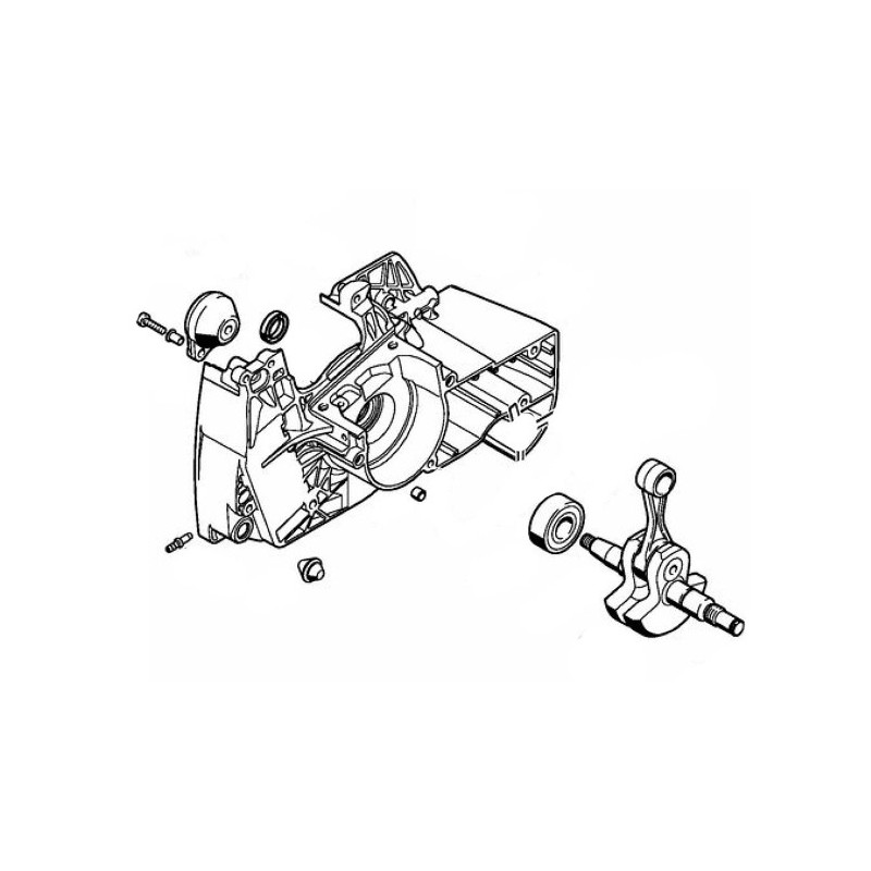 Carter lato ventola albero motore modelli MS461 ORIGINALE STIHL 11280202612