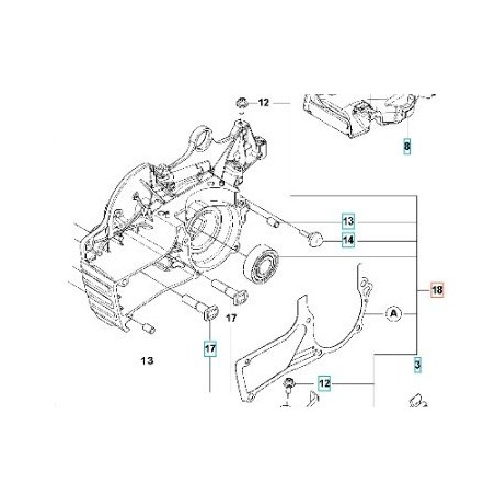 CARTER MOTORE 597960803 ORIGINALE HUSQVARNA | NewgardenParts.com