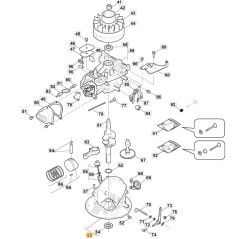 Carter moteur ORIGINAL STIGA pour moteur RSCT 100 OHV 118550672/0