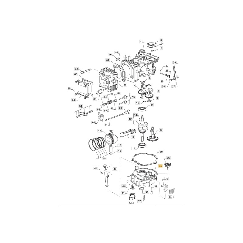 Carter motore trattorino rasaerba modelli 1328H ORIGINALE STIGA 118551207/0